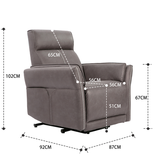 宽大座位辅助站立老人多功能电动单椅LE2132