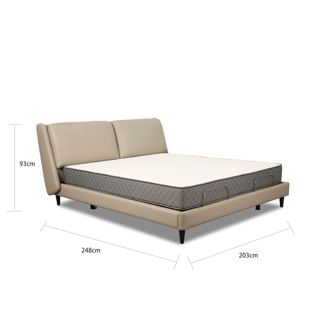 简欧经典时尚金属框架零重力智能床LE6013