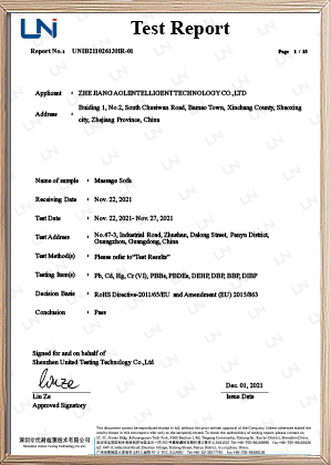电动按摩椅-RoHS2.0报告